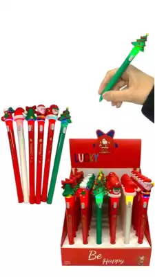 Ручка шариковая новогодняя, набор 36 шт, синие чернила